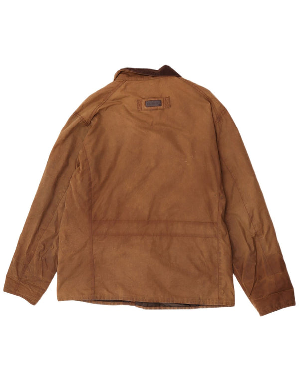 Barbour Herre vokset bomuldsjakke UK 38 Medium Brown
