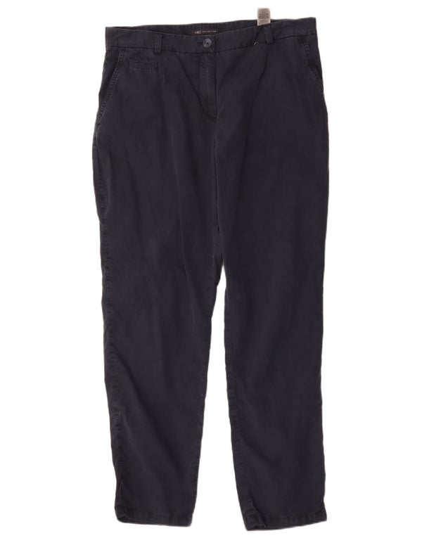 Marks & Spencer Regular Chino Bukser til kvinder UK 14 Large W34 L28 Navy Blue