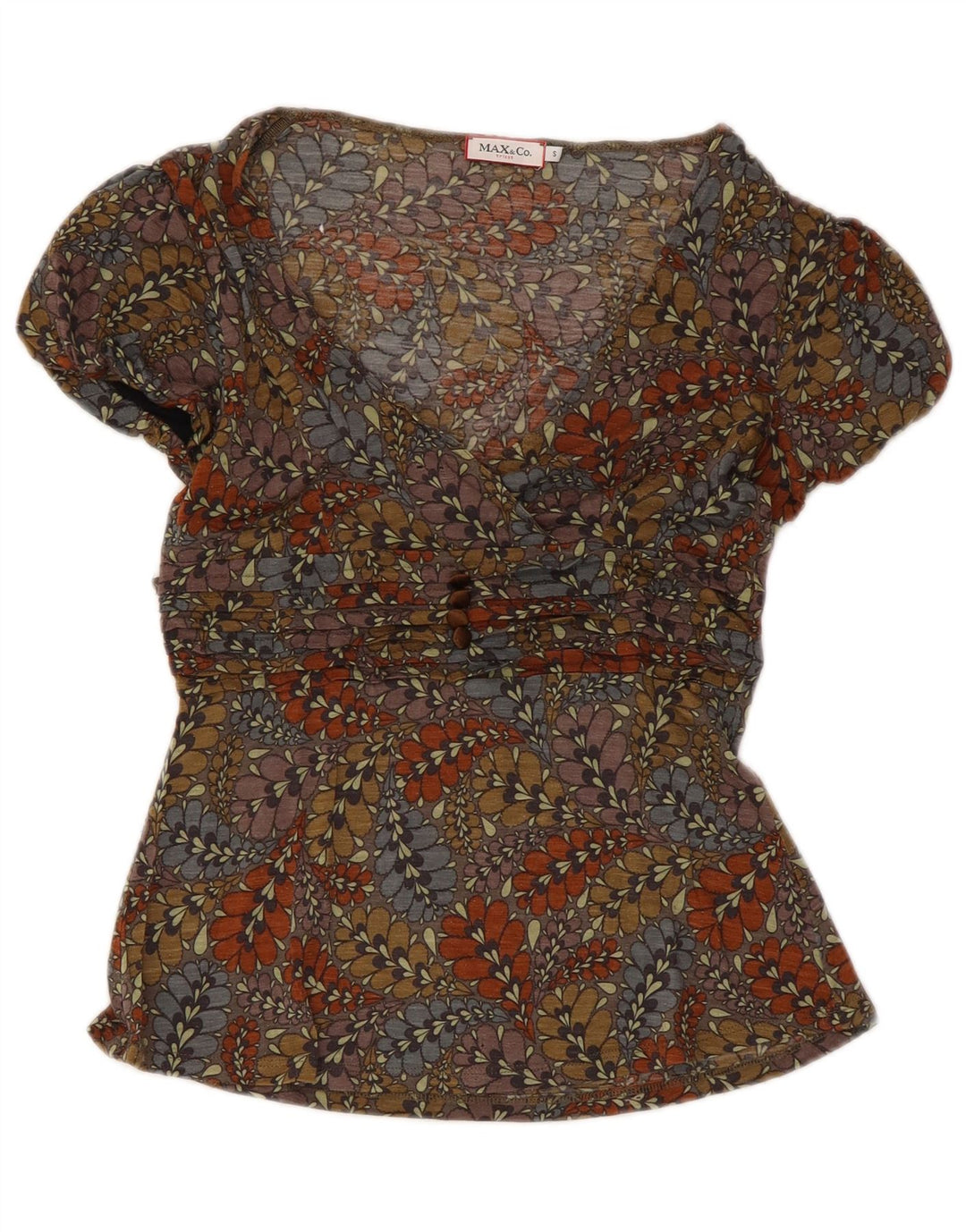 Max & Co. Damebluse Top UK 8 Small Multicolored Floral
