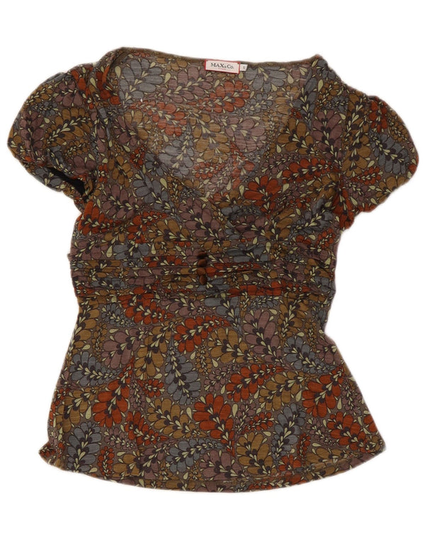 Max & Co. Damebluse Top UK 8 Small Multicolored Floral