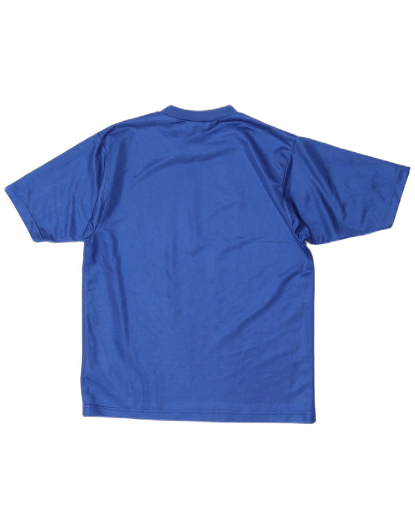 Nike T-shirt top til mænd UK 36/38 Small Blue Colourblock Polyester