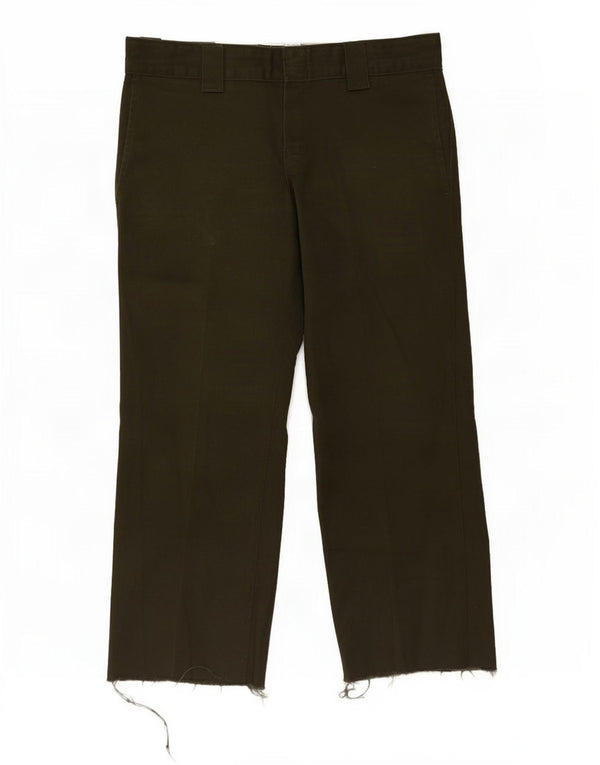 Dickies Mens Slim Straight Chino Trousers W32 L26 Khaki Polyester