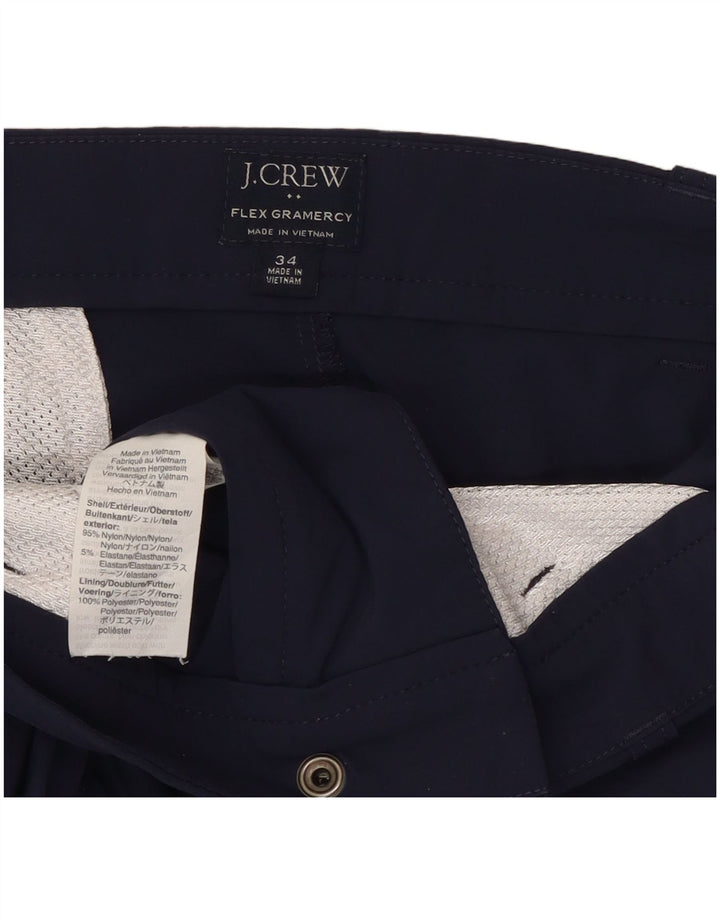 J. Crew Gramercy Chino-shorts til kvinder W34 Stor marineblå nylon