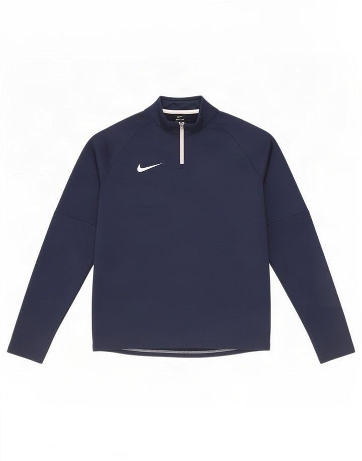 Nike Boys Dri Fit Pullover Træningsdragt Top 13-14 år XL Marineblå
