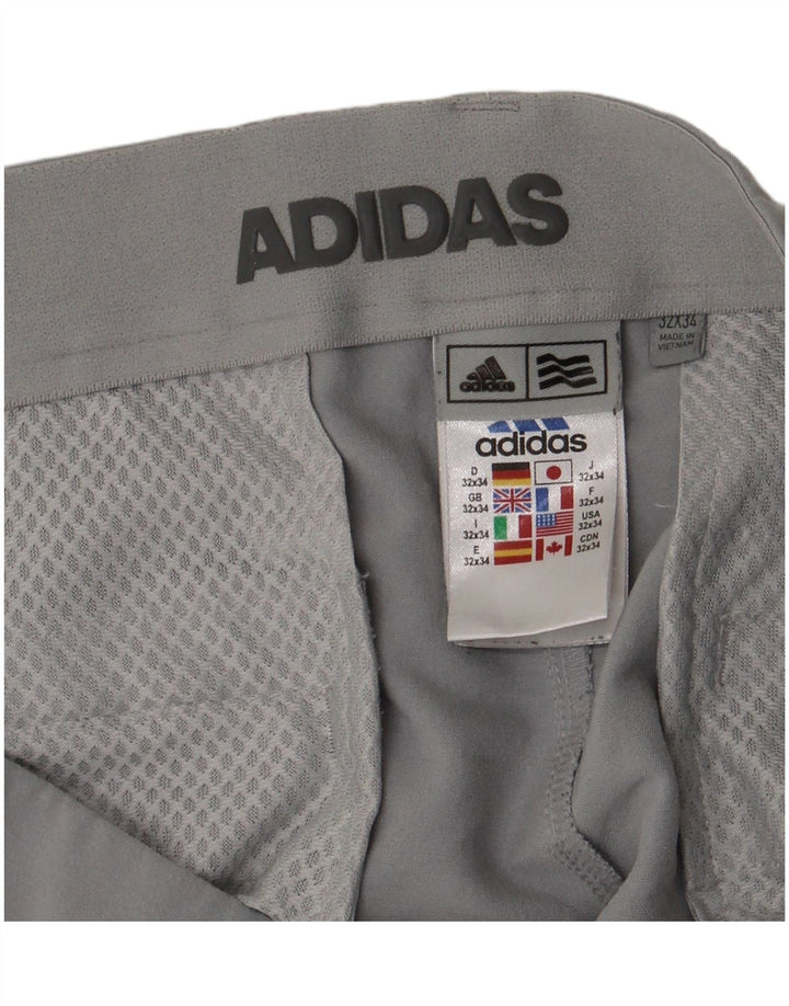 Adidas Slim Chino-bukser til kvinder W32 L34 Grå polyester