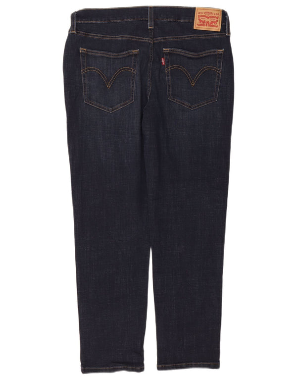Levi's Womens Boyfriend Tapered Jeans W30 L27 Marineblå Bomuld