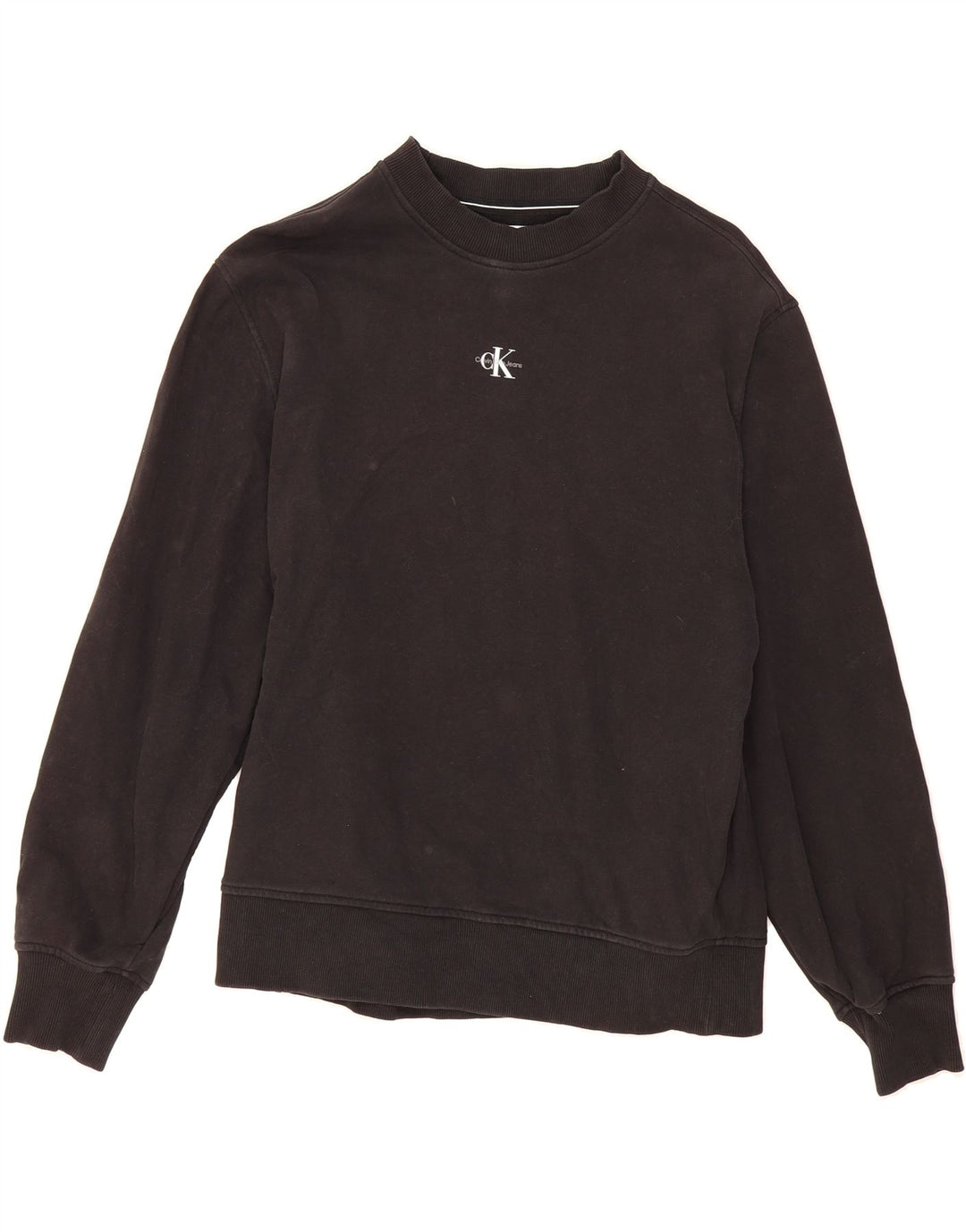 CALVIN KLEIN JEANS Womens Sweatshirt Jumper UK 14 Medium Black Cotton Vintage Calvin Klein Jeans and Second-Hand Calvin Klein Jeans from Messina Hembry 