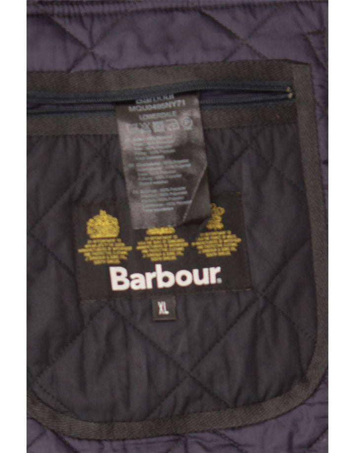 Barbour Womens Quiltet Gilet UK 18 XL Navy Blue Polyester