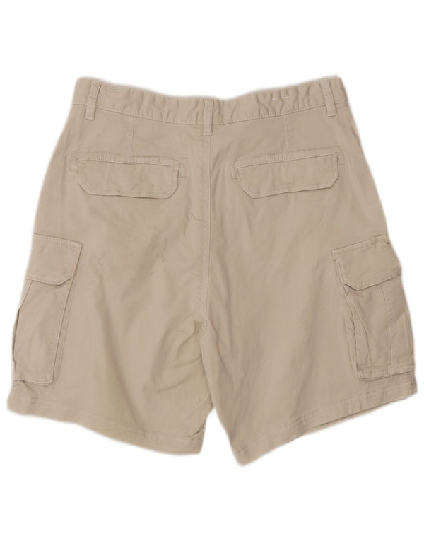 Zara Herre Cargo Shorts EU 40 Medium W31 Beige Bomuld