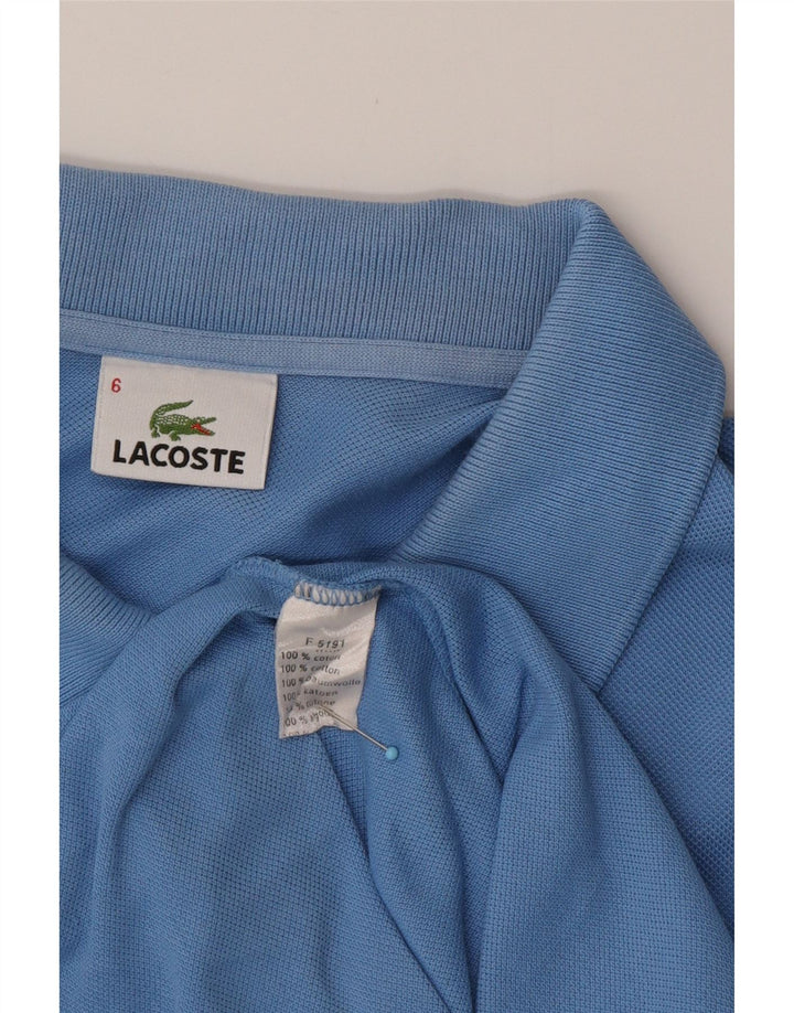 LACOSTE Poloskjorte til mænd Størrelse 6 XL Blå Bomuld