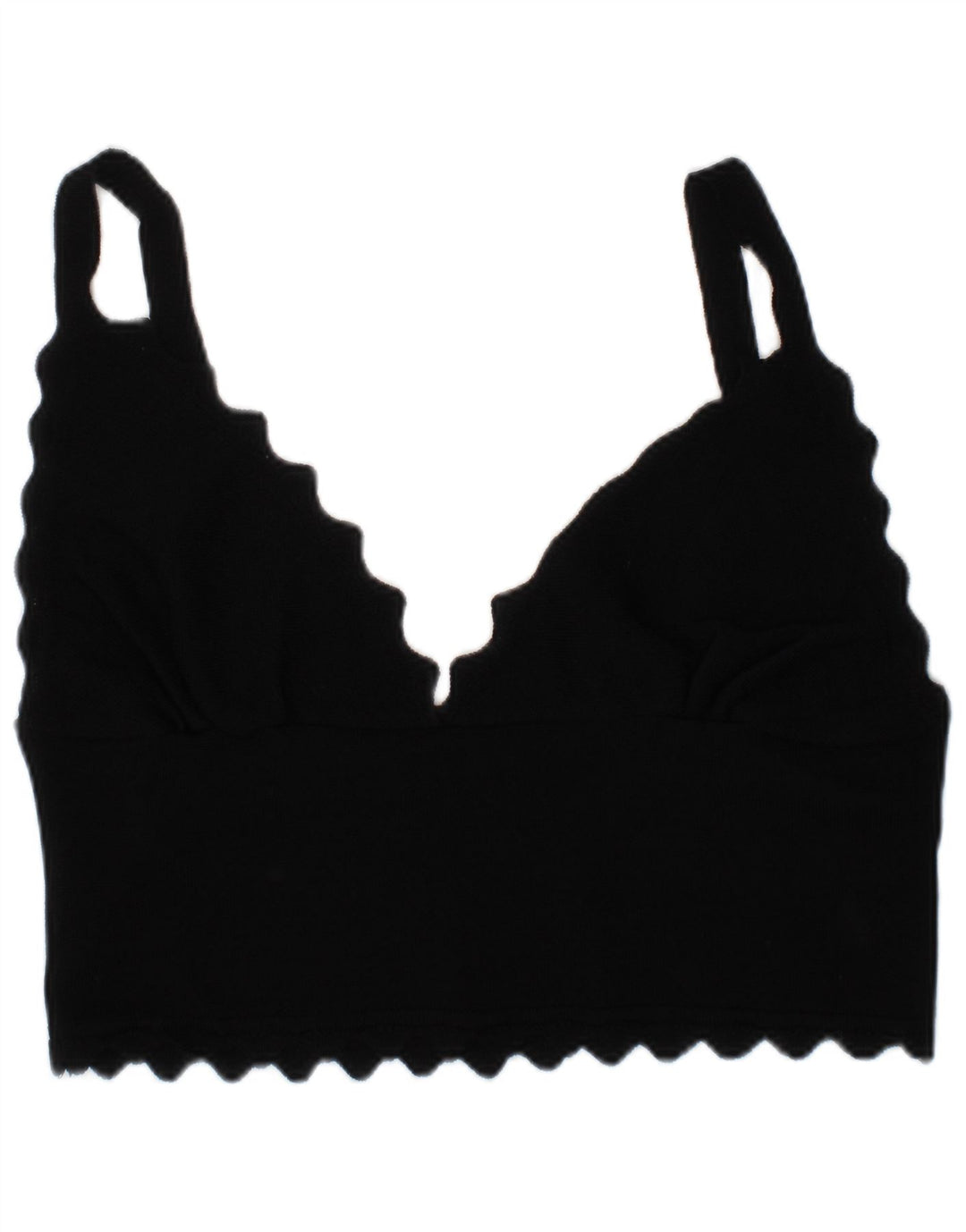 Zara Dame BH Crop Top Medium Sort Moderne