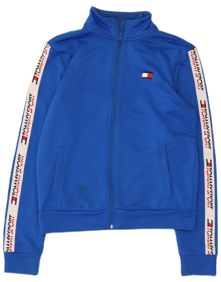 Tommy Hilfiger Herre grafisk træningsdragt Topjakke Medium Blue Colourblock