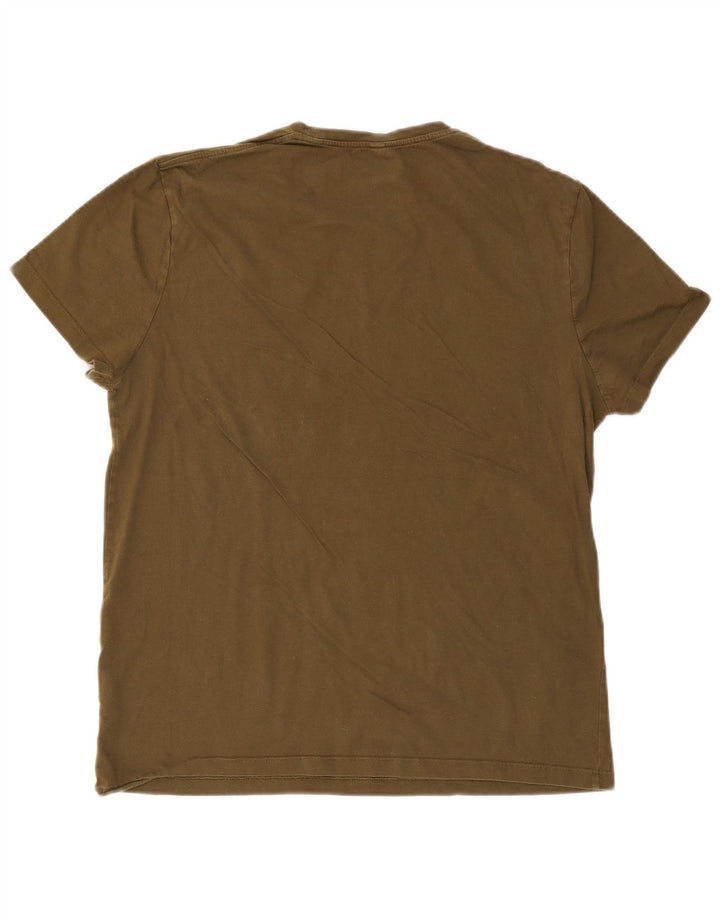 Jack Wills Herre T-Shirt Top Stor Khaki Bomuld
