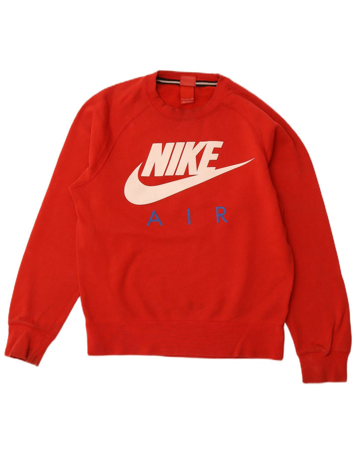Nike grafisk sweatshirt til mænd, lille rød bomuld