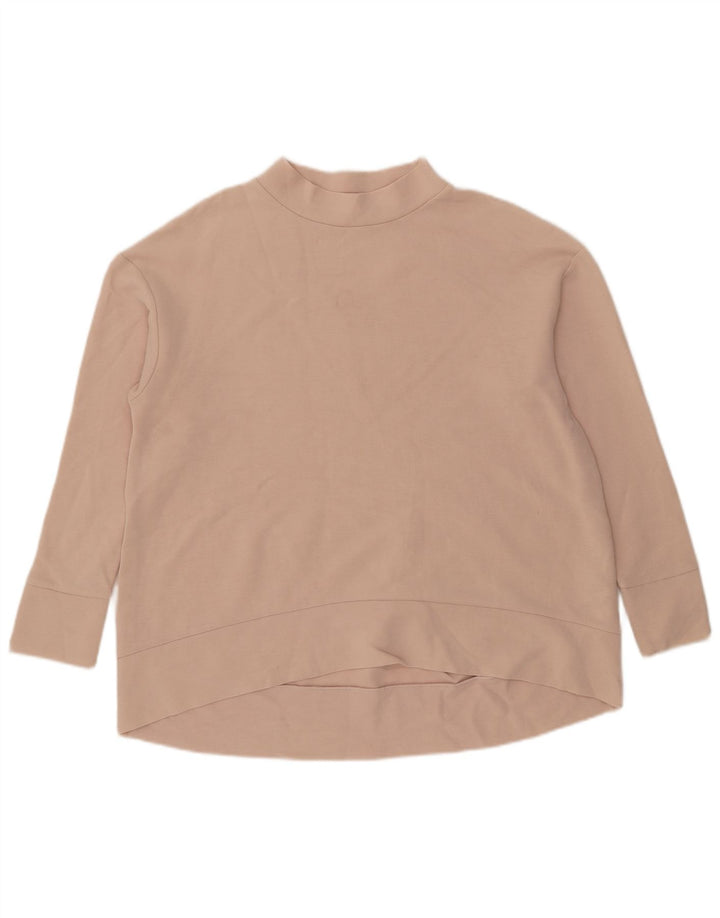 Cos Dame Oversized Sweatshirt Jumper UK 14 Medium Beige Bomuld