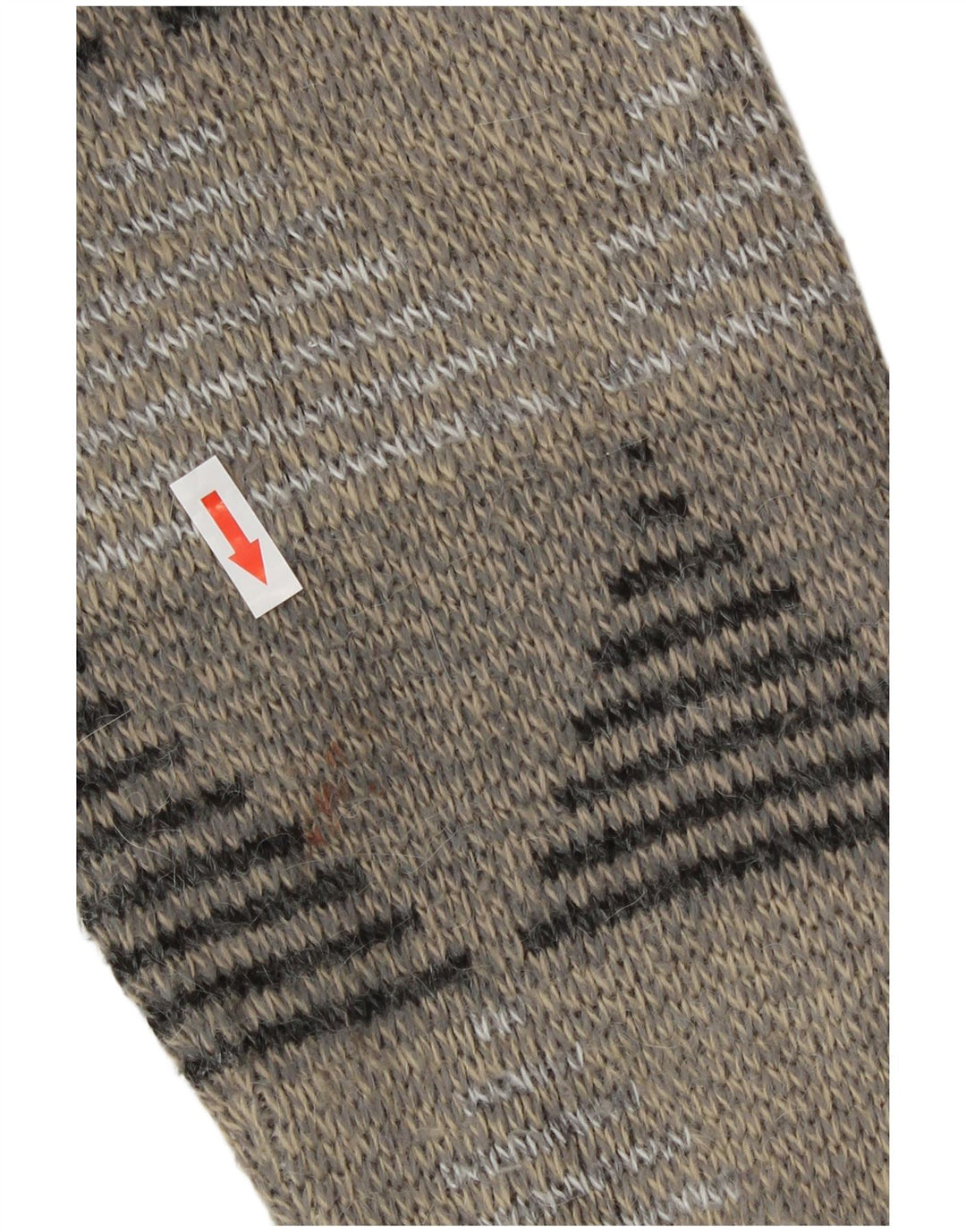 Rinaldi Herre Cardigan Sweater Stor Grå Geometrisk Uld