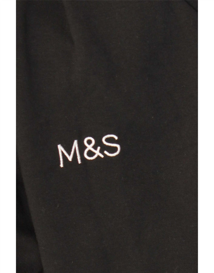 Marks & Spencer Herre sweatshirt Jumper Medium Sort Polyester