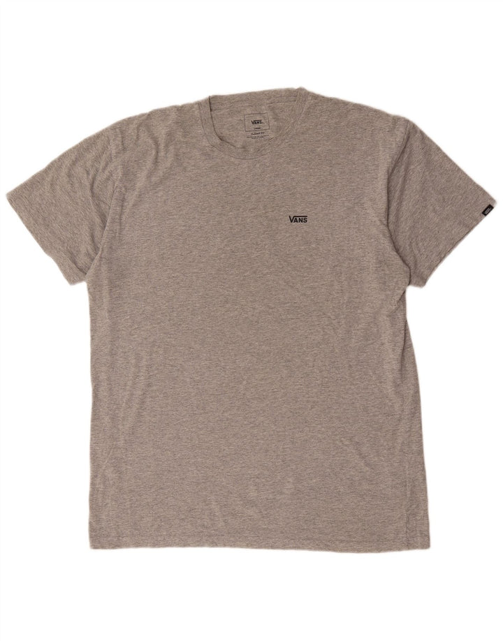 Vans Herre Classic Fit T-Shirt Top Stor Grå Flecked Bomuld