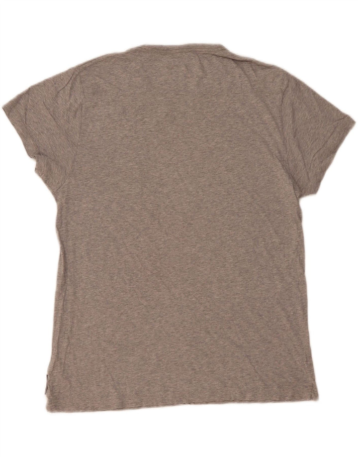 FRANSK FORBINDELSE Herre T-shirt Top Stor Grå Colourblock Bomuld