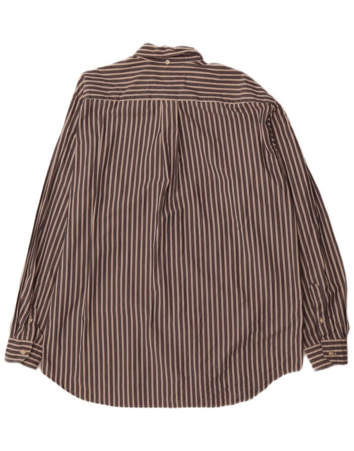 GOOSE & GANDER Mens Shirt IT 52 Large Grey Pinstripe Cotton