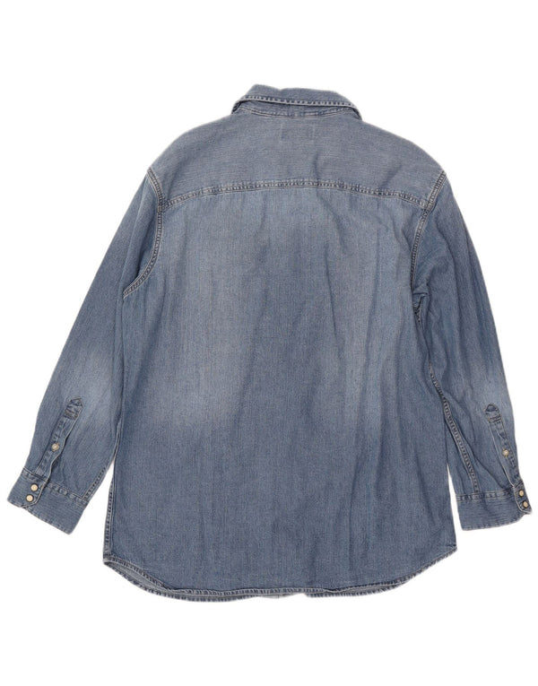 JACK & JONES Denimskjorte til mænd XL Blå Bomuld