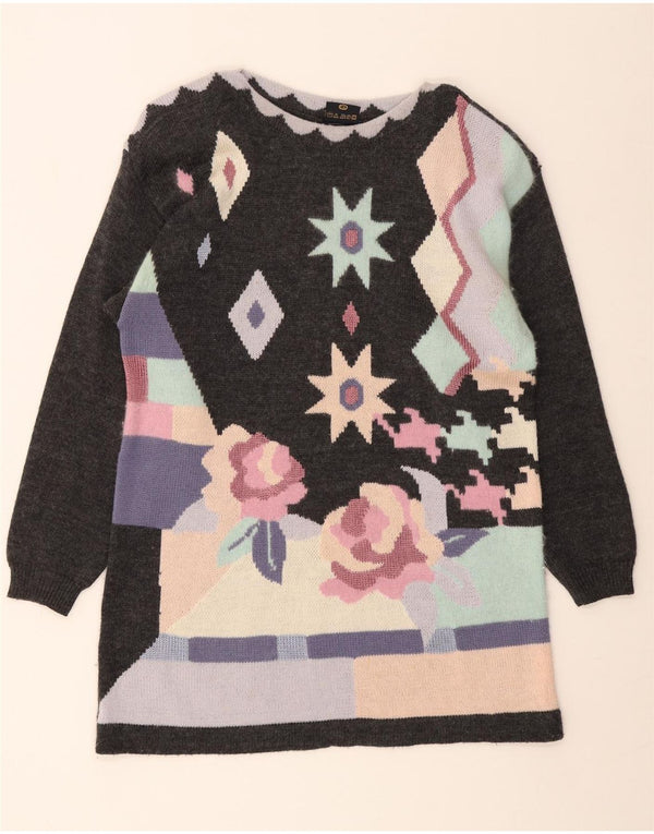 Your Sixth Sense Girls Graphic Jumper Dress 15-16 Years Grå Geometrisk