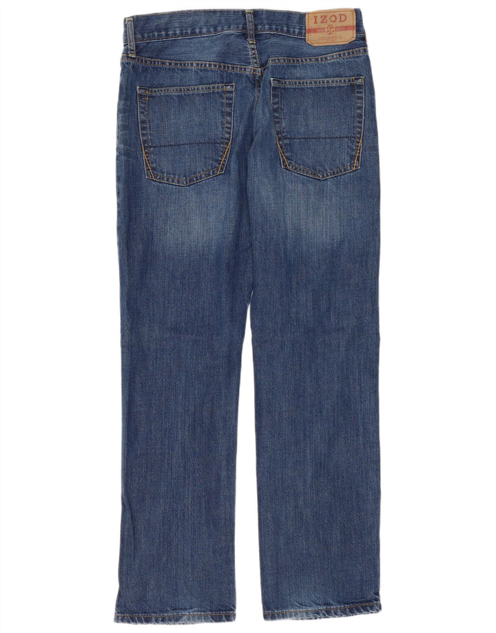 IZOD Straight jeans til mænd W32 L30 blå bomuld