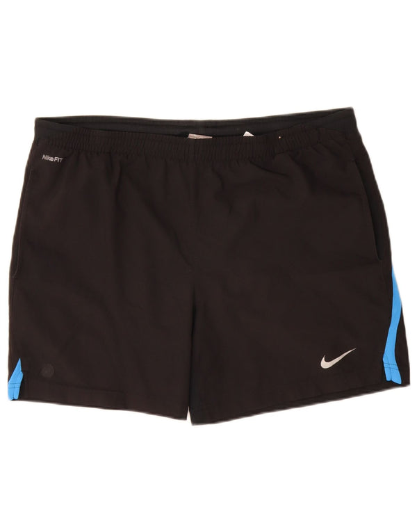 Nike Boys Sports Shorts 13-14 år XL Sort Colourblock Polyester