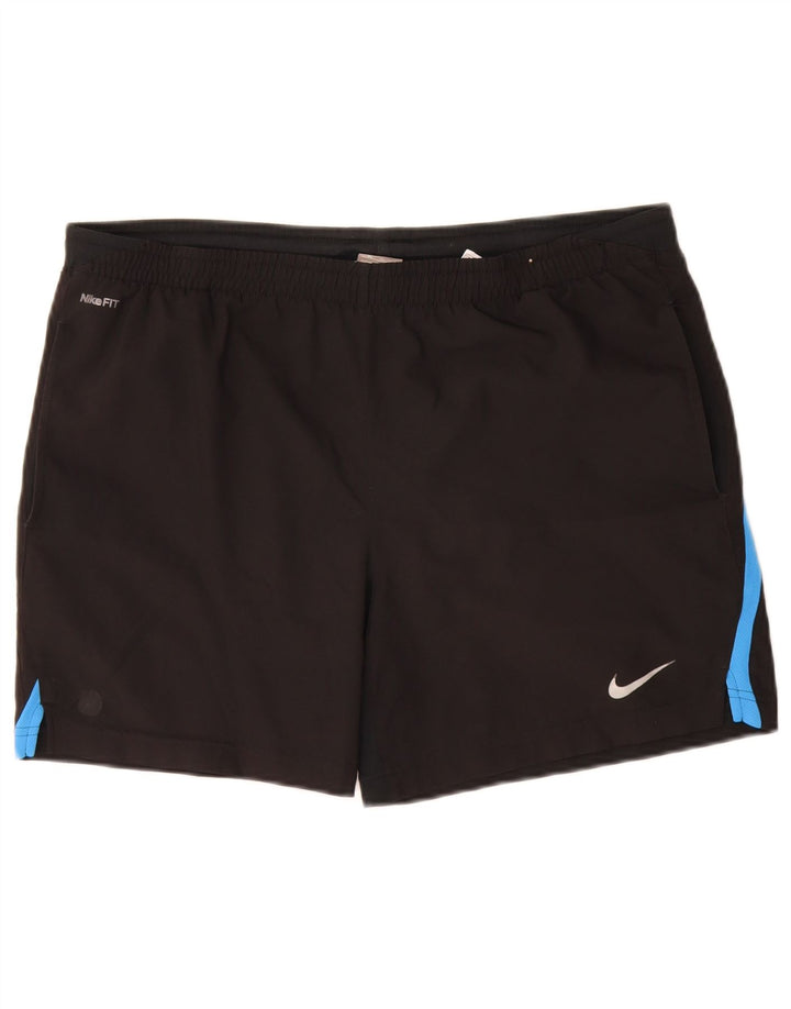 Nike Boys Sports Shorts 13-14 år XL Sort Colourblock Polyester