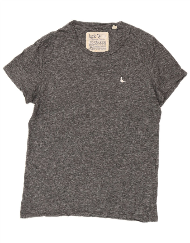 Jack Wills Herre T-shirt Top Medium Grey Flecked Bomuld