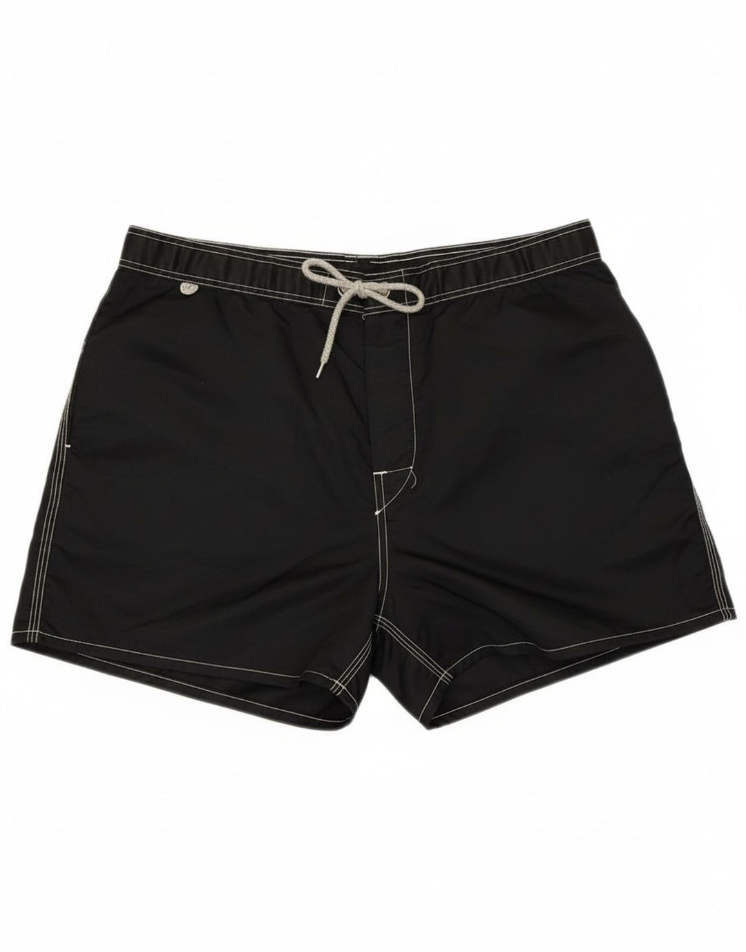 Sundek Herre badeshorts Medium Sort Stribet Strand