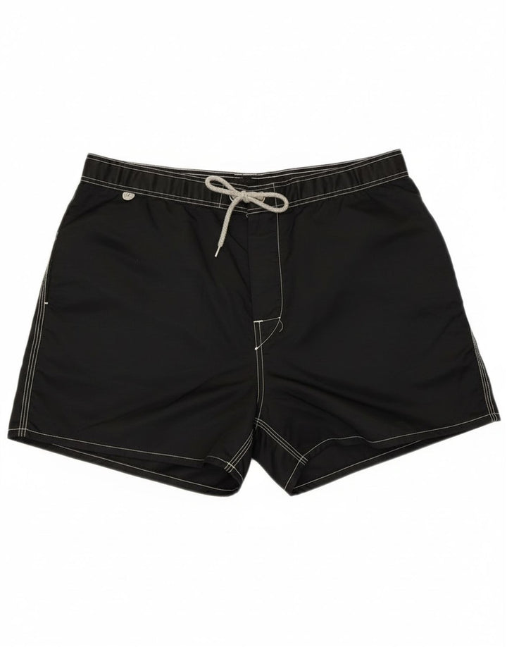Sundek Herre badeshorts Medium Sort Stribet Strand