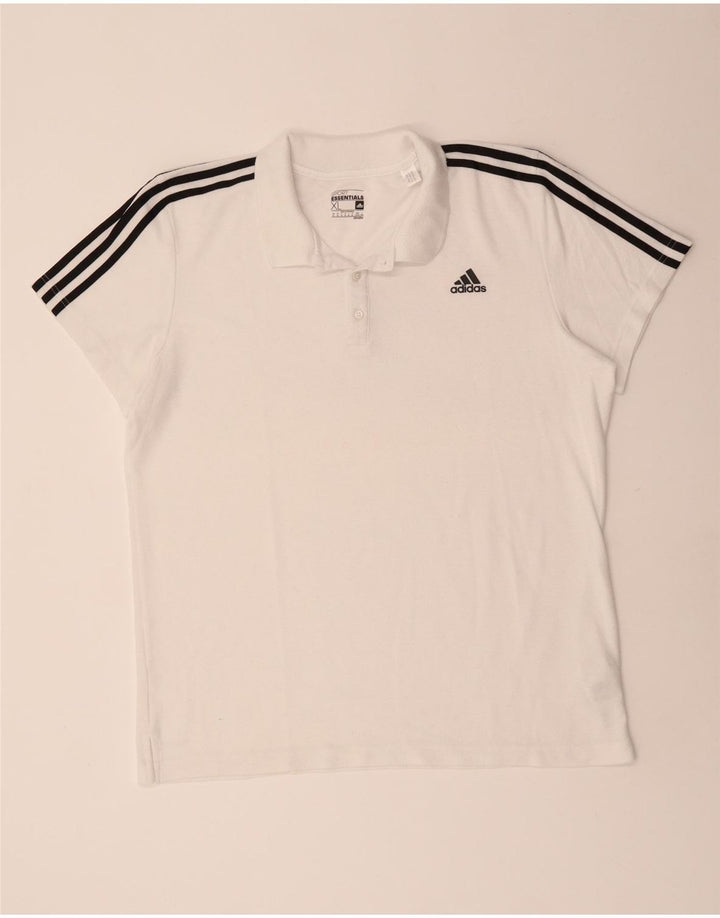 Adidas Herre Climalite Polo Shirt XL Hvid Polyester