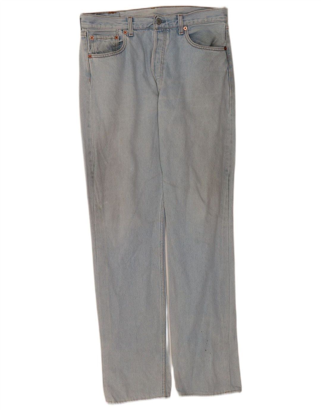 Levi's Herre 501 lige jeans W34 L35 blå bomuld