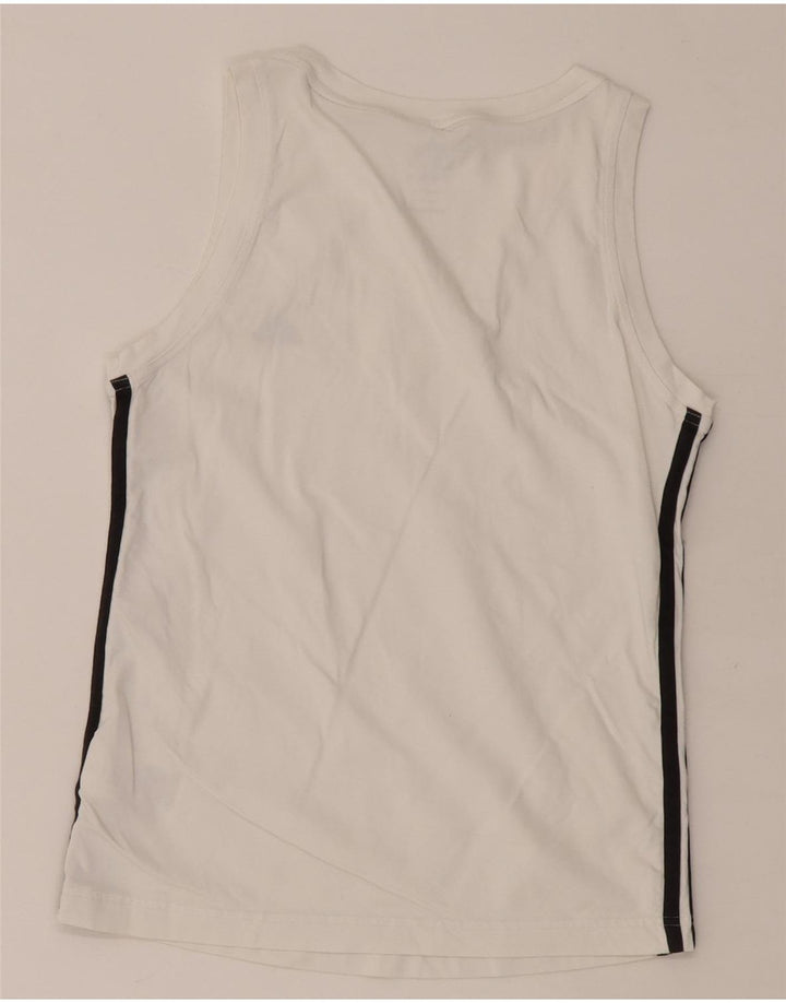 Adidas Dame Vest Top UK 14 Medium Hvid Bomuld