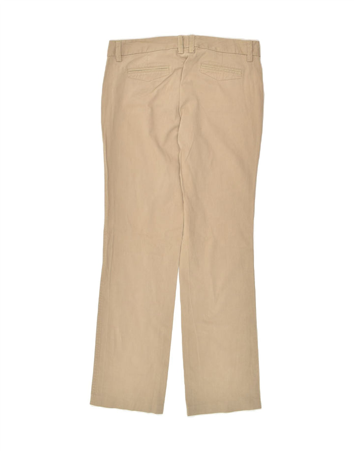 MASSIMO DUTTI Womens Straight Casual Trousers W32 L32 Beige Cotton | Vintage Massimo Dutti | Thrift | Second-Hand Massimo Dutti | Used Clothing | Messina Hembry 
