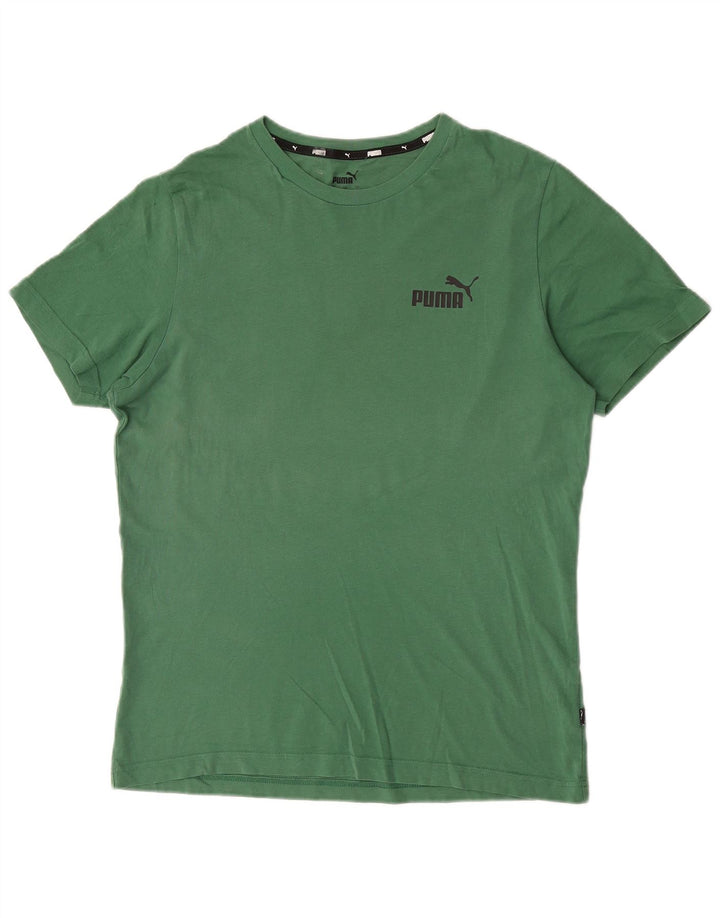 Puma Herre T-Shirt Top Medium Grøn