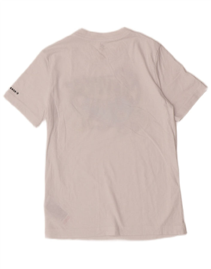 Converse drenge grafisk t-shirt top 10-11 år medium hvid bomuld