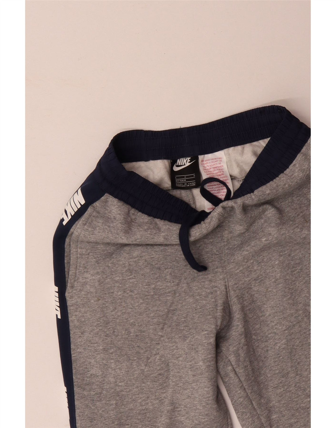 NIKE Træningsdragt til drenge Bukser Joggers 12-13 år Stor grå farveblok