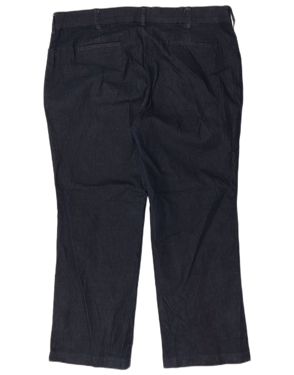 LEE Dame mellemhøjde fritidsbukser US 22 3XL W44 L30 Marineblå