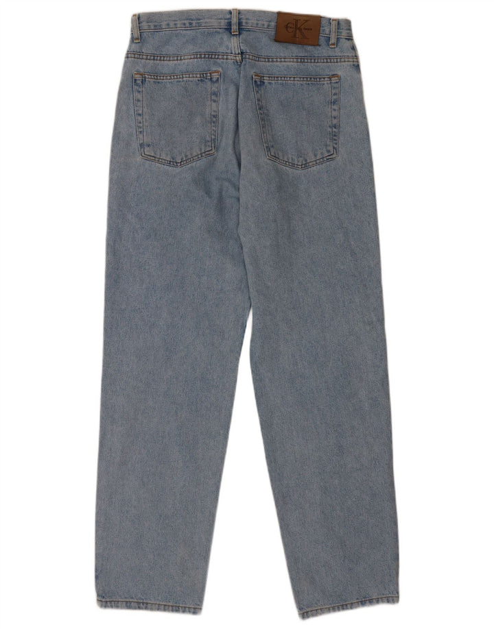 Calvin Klein Straight Jeans til mænd W32 L32 Blå Bomuld