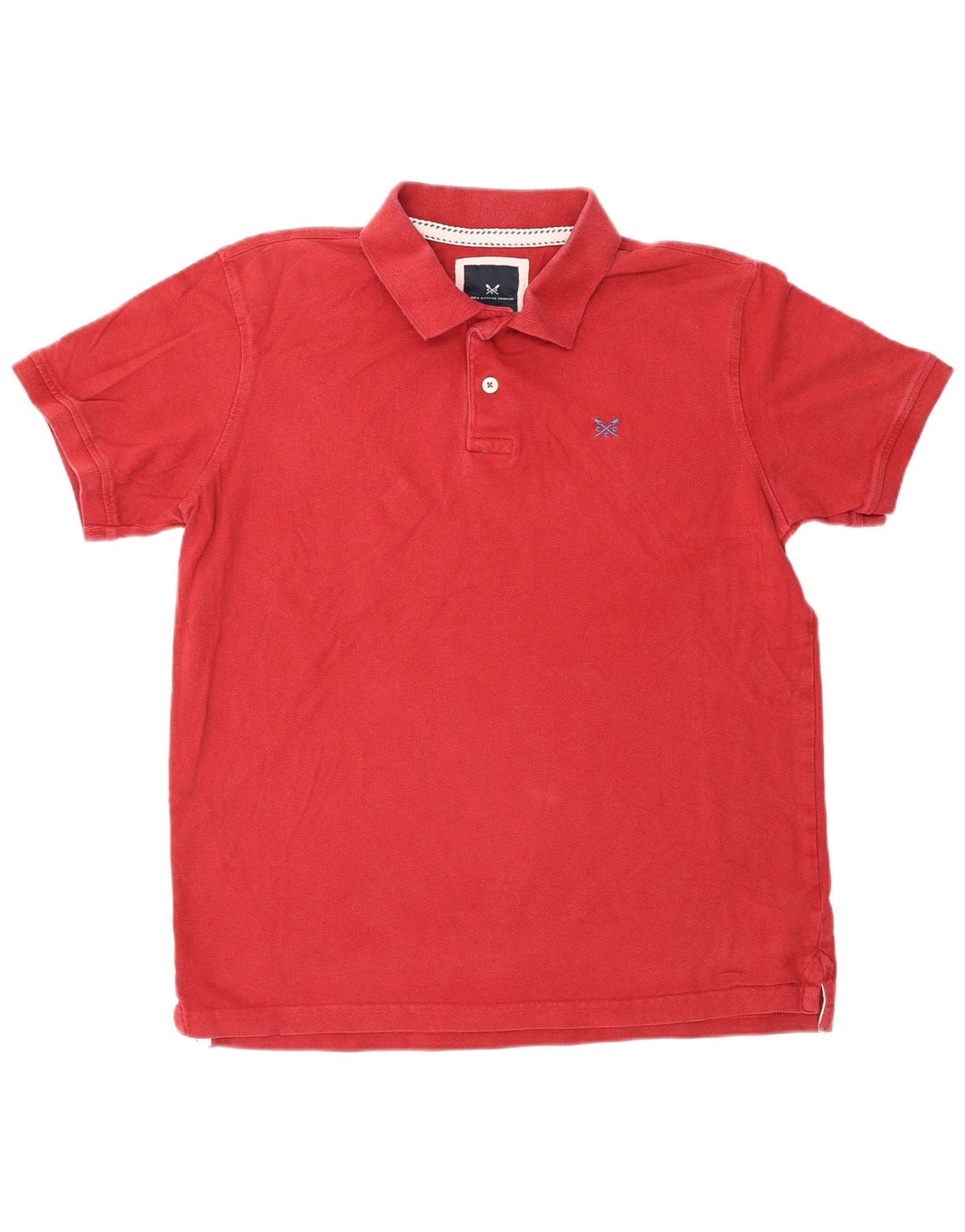 CREW TØJ Herre poloshirt Stor rød bomuld