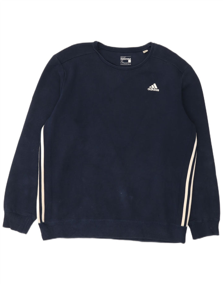 Adidas Herre Sweatshirt Jumper XL Marineblå Bomuld