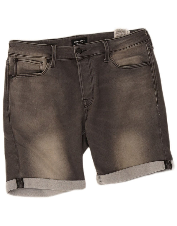 Jack & Jones Herre denimshorts XL W38 Grå Bomuld