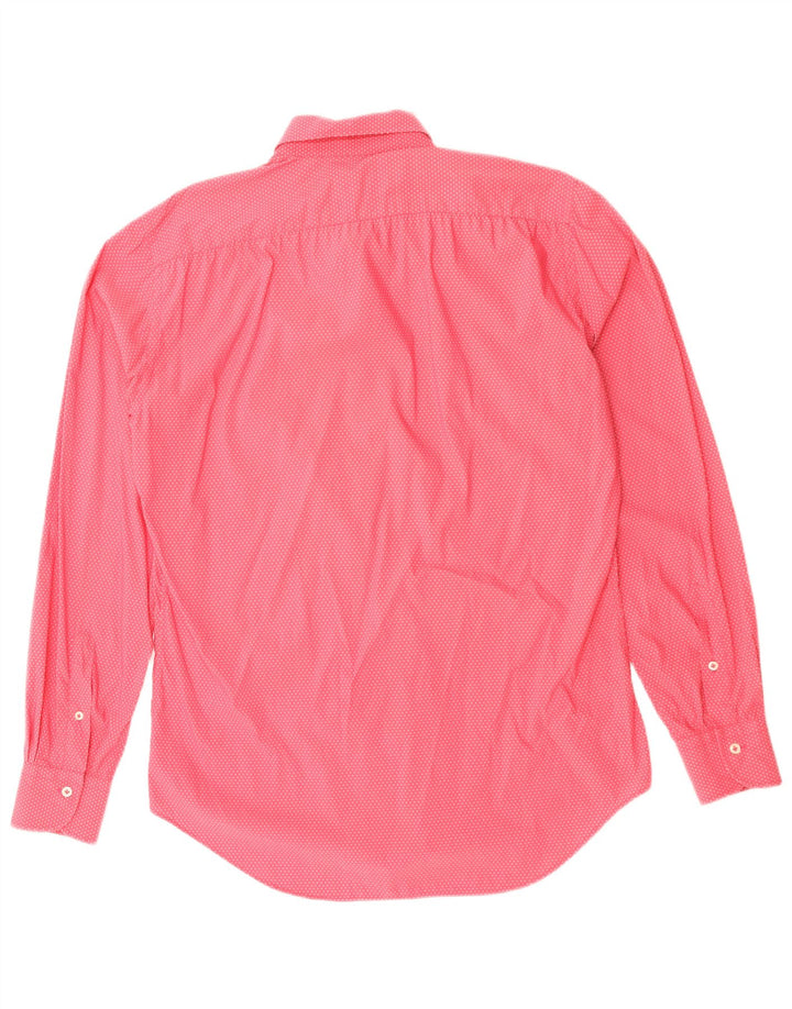 FAY Herreskjorte str. 39 15 1/2 Medium Pink Plettet Bomuld