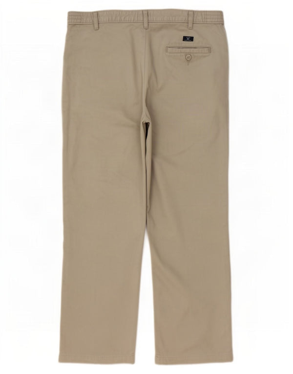 Marks & Spencer Herre Blue Harbor Pegged Chino Bukser W44 L31 Khaki