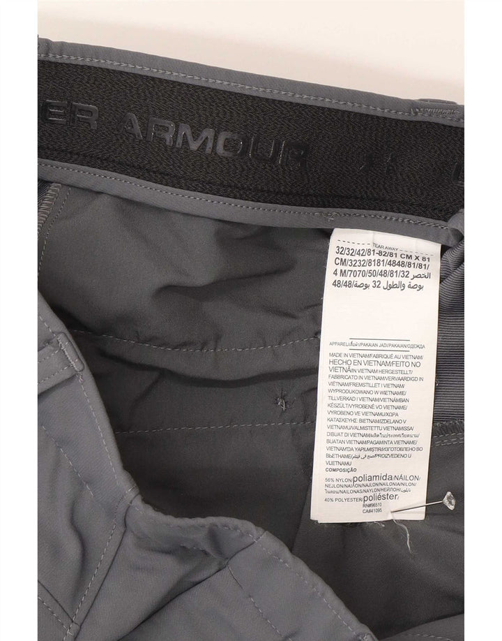 Under Armour Lige Chinobukser til mænd W32 L32 Grå polyamid