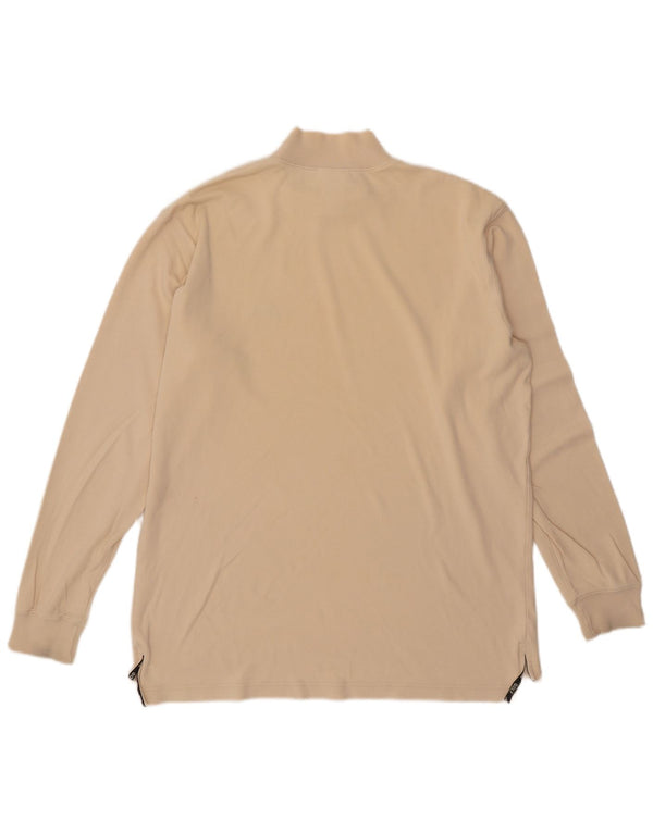 Adidas Herre Top Langærmet UK 38/40 Medium Beige Bomuld