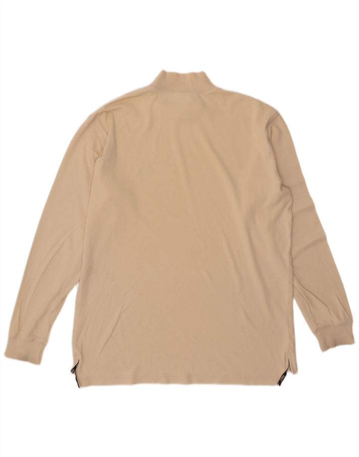 Adidas Herre Top Langærmet UK 38/40 Medium Beige Bomuld