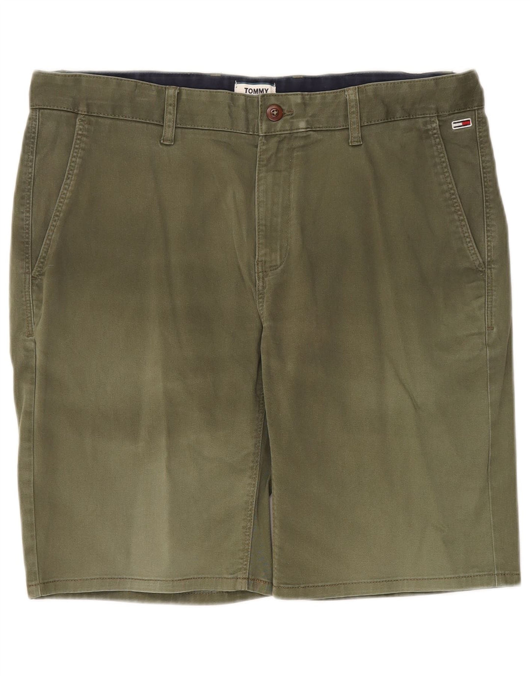 Tommy Hilfiger Herre Chino Shorts W36 Large Khaki Bomuld